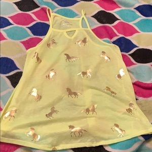 Neon unicorn tank top